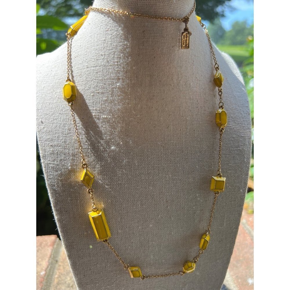Kate Spade Scatter Station Yellow Jewel Necklace